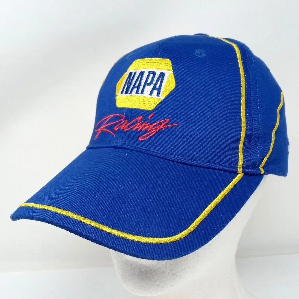 NAPA Racing #55 Michael Waltrip Blue Adjustable Strapback Hat Cap NASCAR